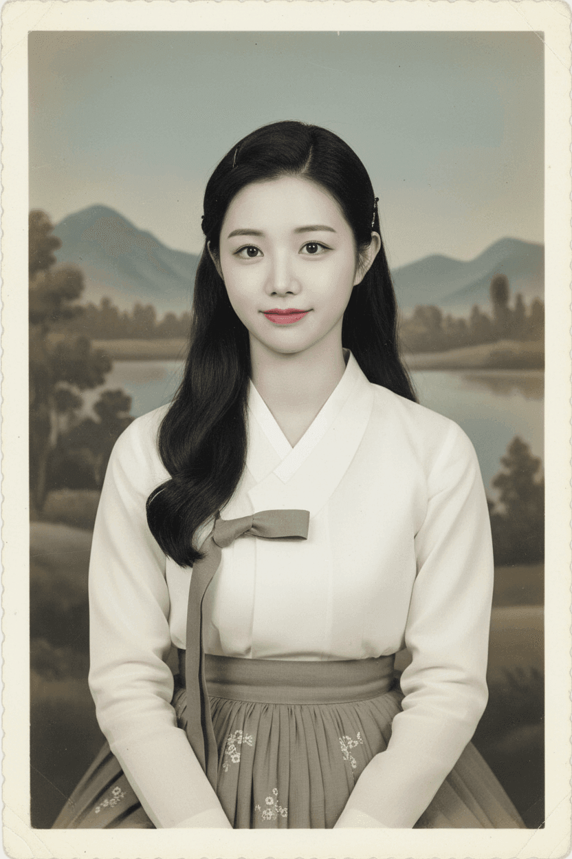 Retro Korean Studio Photo